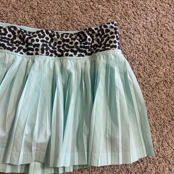 Lululemon Pleat To Street Skirt II Tranquil Blue/Ace Spot Black Sz 10 Aqua Blue - Picture 4 of 10